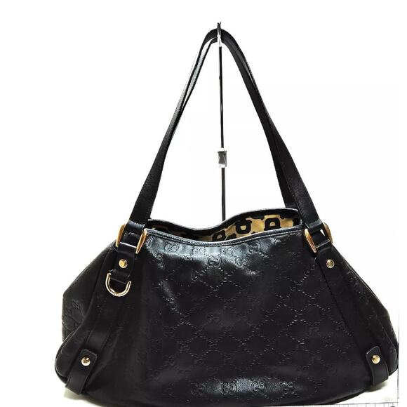 Gucci Black Guccissima Leather Abbey Hobo - Picture 2 of 10